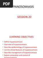 Session 20 Trypanosomiasis