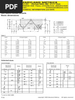 M20 to M55 Thread Size Chart | PDF | Technology & Engineering