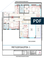 First Floor Plan (Option - 1) : Produced by An Autodesk Educational Product