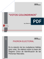 Votos Golondrinos Reciente Procedimiento