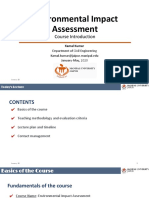 Environmental Impact Assessment: Course Introduction