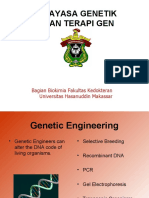 Rekayasa Genetik Dan Terapi Gen: Bagian Biokimia Fakultas Kedokteran Universitas Hasanuddin Makassar