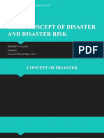 Basic Concept of Disaster and Disaster Risk
