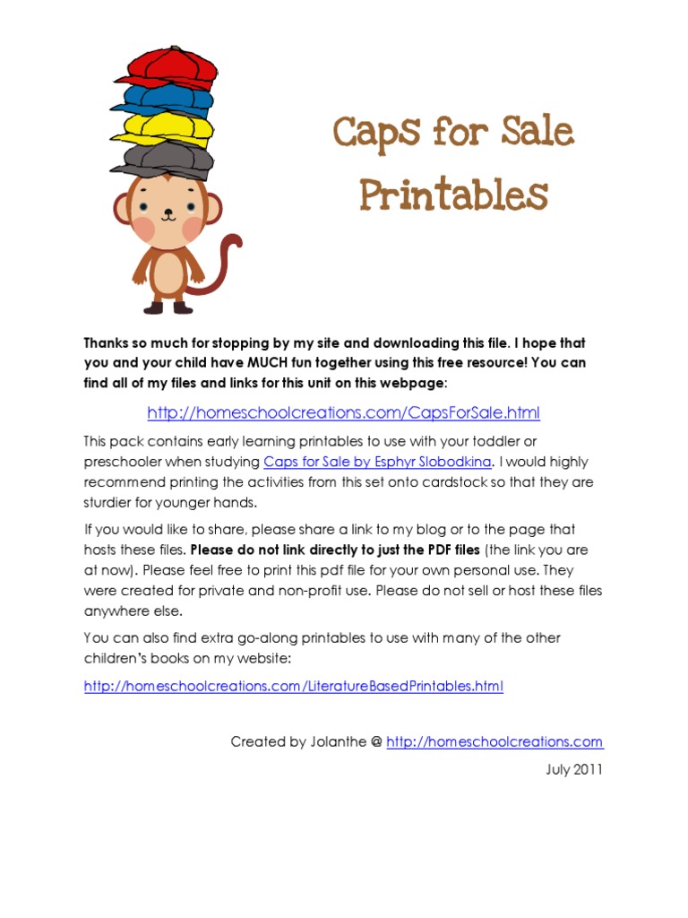 caps-for-sale-printables-pdf