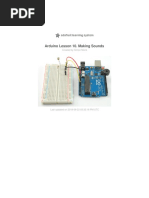 Arduino Lesson 10. Making Sounds: Created by Simon Monk