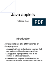 Java Applets: Kuldeep Yogi