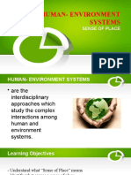 Sense of Place and Human Environment Systems