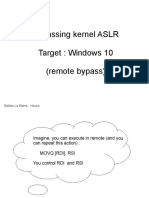 Bypassing kernel ASLR on Windows 10 (remote execution