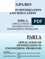 UGPA3033: Process Optimization and Simulation