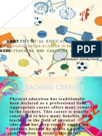 Teaching and Coaching Careers in Physical Education