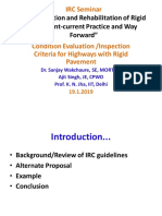 IRC Seminar on Condition Evaluation of Rigid Pavements