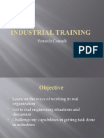 Industrial Training: Ventech Consult