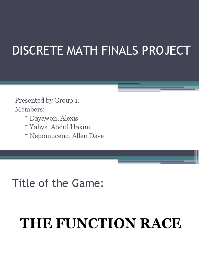 Function Race: A Math Board Game | PDF | Teaching Mathematics