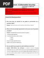 Assignment - 3 (Information Security) : Answer The Following Questions