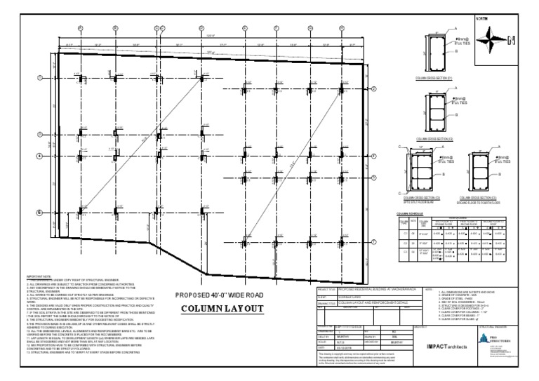 Column Layout | PDF | Building Engineering | Building Technology