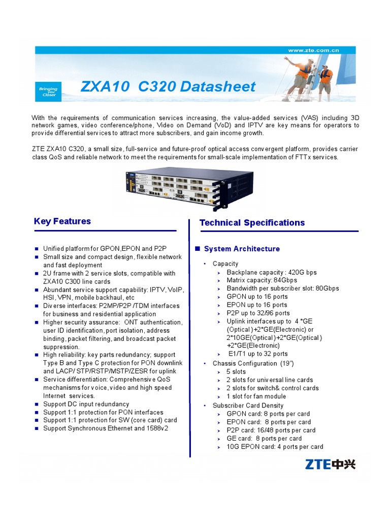 ZXA10 C320 Datasheet: Key Features Technical Specifications | PDF