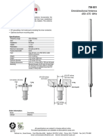 Omnidirectional Antenna 450-470 MHZ: Specifications