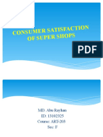 Consumer Sa Tisfaction of Super Sho PS