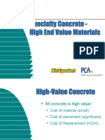Specialty Concrete - High End Value Materials