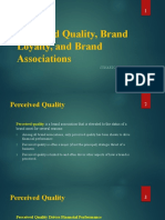 Percieved Quality, Brand Loyalty, and Brand Associations