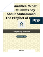 Personalities What Non-Muslims Say About Muhammad The Prophet of Islam