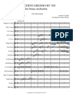 Concerto Grosso RV 565 For Brass Orchestra: First Movement