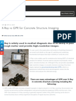 X-Ray vs GPR for Concrete Structure Imaging