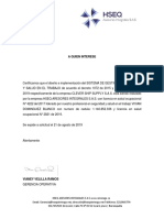 Carta de Certificacion HSEQ Vivian PDF