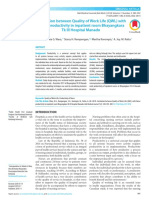 Correlation Between Quality of Work Life (QWL) With Nurse Productivity in Inpatient Room Bhayangkara TK III Hospital Manado