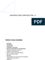 Materials and Construction - Ii