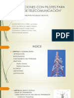Cimentaciones Con Pilotes para Torres de Telecomunicación Avance de Escalonado PDF