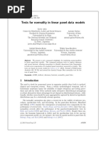 Tests For Normality in Linear Panel-Data Models: 15, Number 3, Pp. 822-832