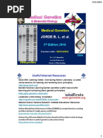 Medical Genetics: JORDE B. L. Et Al