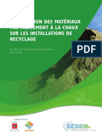 Guide Technique de Valorisation Des Matériaux Par Traitement À La Chaux Sur Les Plateformes de Recyclage - Web PDF