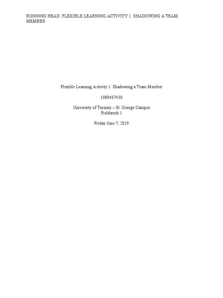 Shadowing Healthcare Team Roles | PDF | Psychosocial | Health Care
