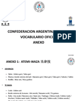 VOCABULARIO OFICIAL C.A.J. IV° ANEXO TÉCNICAS