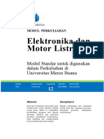 Modul Elektronika dan Motor Listrik