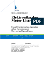 Modul Elektronika Dan Motor Listrik