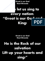 Great Is Our God (Two Verses)