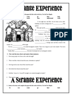 A Strange Experience Reading Comprehension Exercises Tests Writing Crea 78179