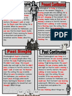Key Ghost Story in Present and Past Tenses Classroom Posters Grammar Guides Oneonone Activiti 74444
