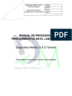 Manual de Procesos y Procedimientos Laboratorio Clinico