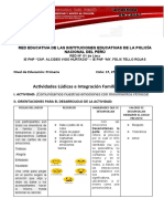 ACTIVIDADES LÚDICAS E INTEGRACIÓN FAMILIAR Nº 03