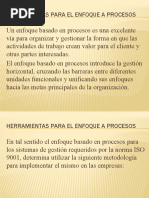 5 Herramientas para El Enfoque A Procesos