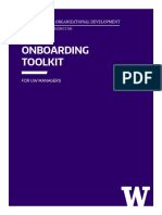 Onboarding Toolkit: Professional Organizational Development