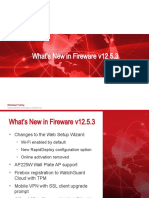 What'S New in Fireware V12.5.3: Watchguard Training