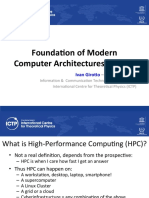 Founda'on of Modern Computer Architectures For HPC: Ivan Giro o Igiro O@ictp - It