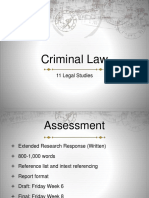 Criminal Law: 11 Legal Studies