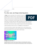 Design: For Other Uses, See Design (Disambiguation)