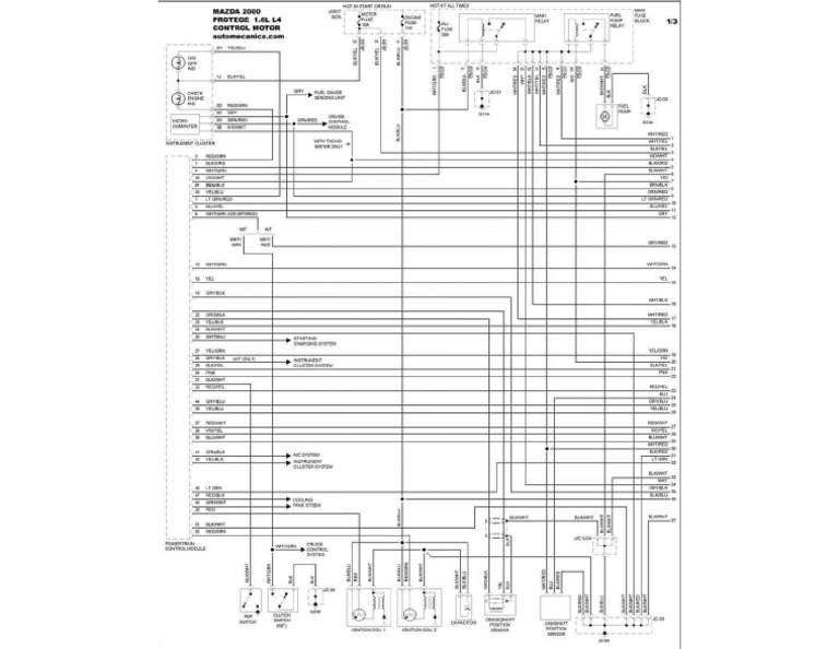 Diagrama Eléctrico Mazda Allegro o Allegro Parte1 PDF